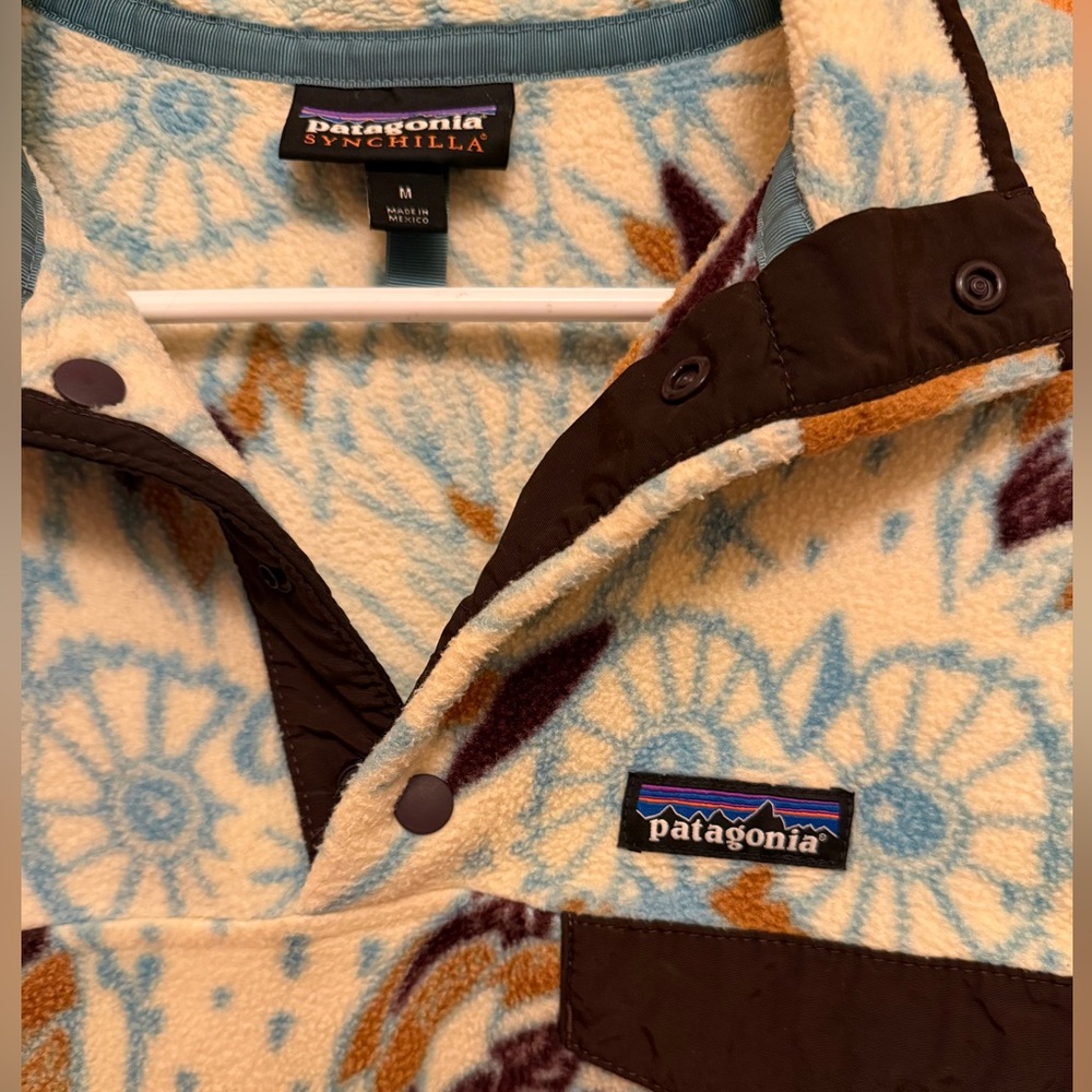 Patagonia Vintage Rare Owl Patterned Fleece Pullover - Picture 7 of 16